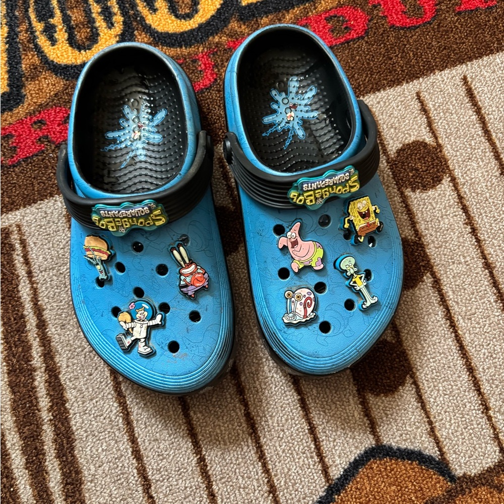 SpongeBob SquarePants Kids Blue Crocs